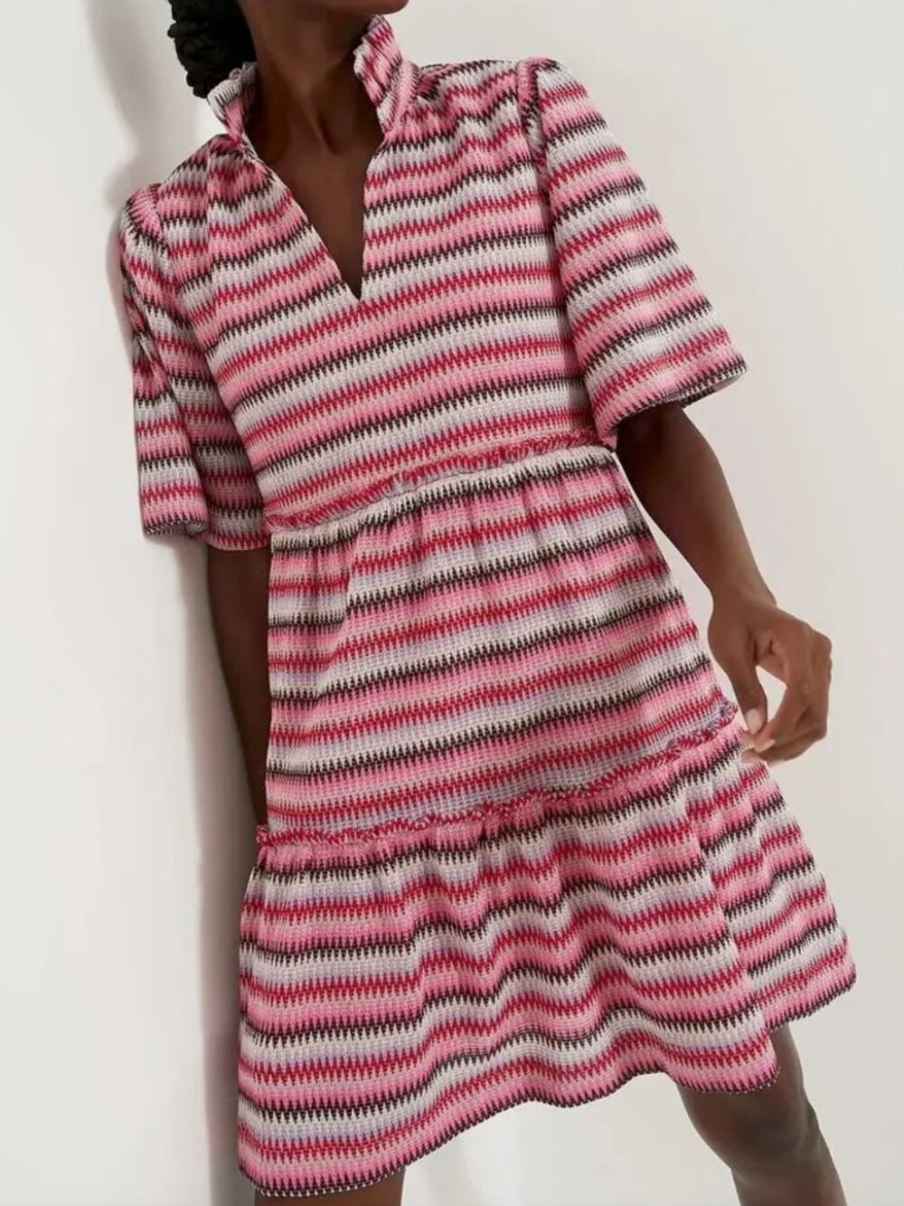 Tuckernuck Crawford Dress in Pink Multi - Picture 1 of 7